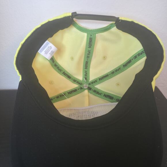 Independent Trucks Tony Hawk Logo Ride The Best Neon Yellow Snapback Hat - Picture 5 of 5